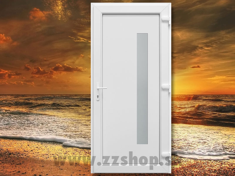 Moderné vchodové dvere s hliníkovým alu-prahom - VNC 8