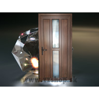 Vchodové dvere Elegance orech 88x200cm ľavé