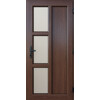Plastové vchodové dvere Vertical 3Glass 88x200 cm orech ľavé – PVC dvere do 500 €